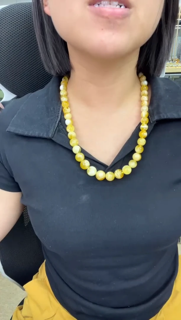 【闪购商品】琥珀颈饰未镶嵌66秒拍号