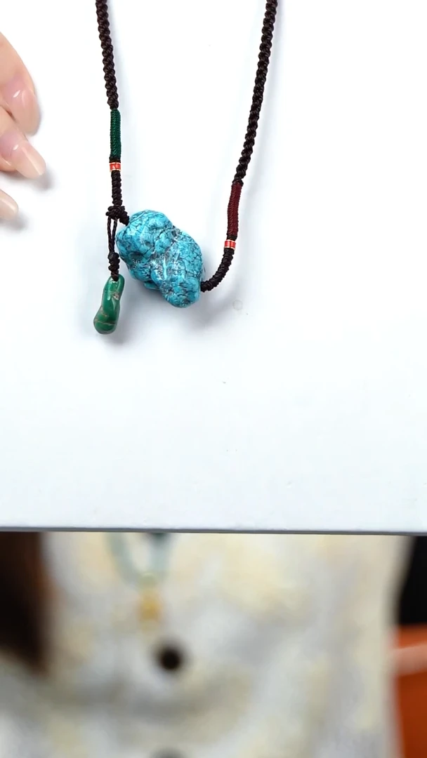 绿松石未镶嵌随型项链