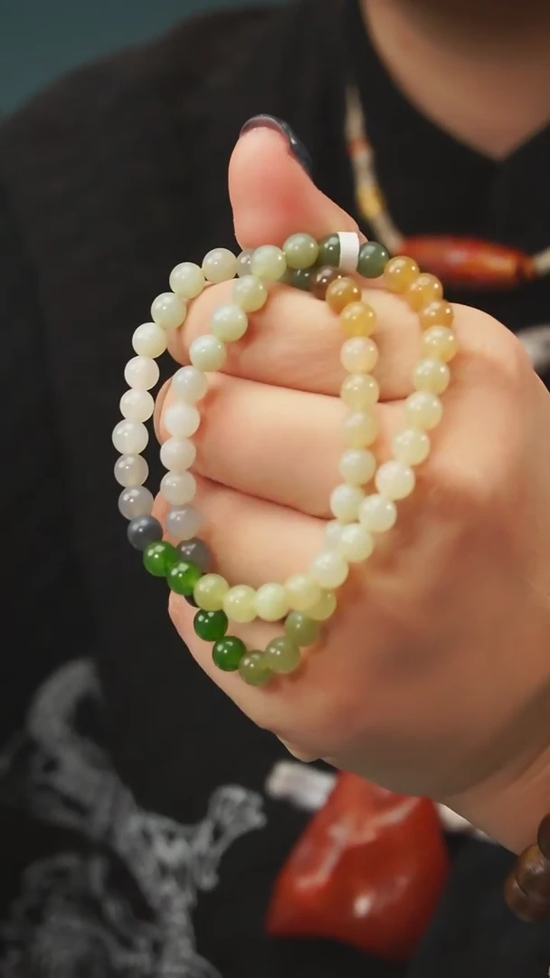 【闪购商品】和田玉多圈未镶嵌A25