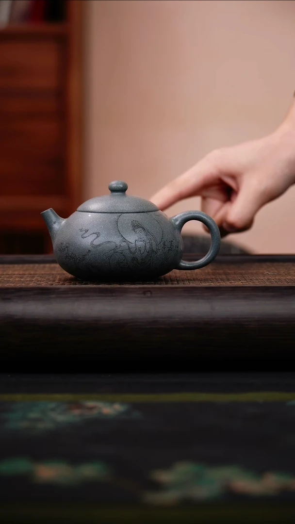 茶壶紫砂海蓝段  文旦