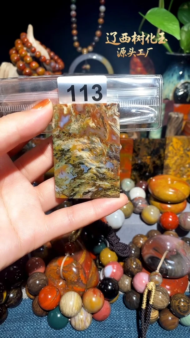 未镶嵌-硅化玉天然北票硅化玉吊坠