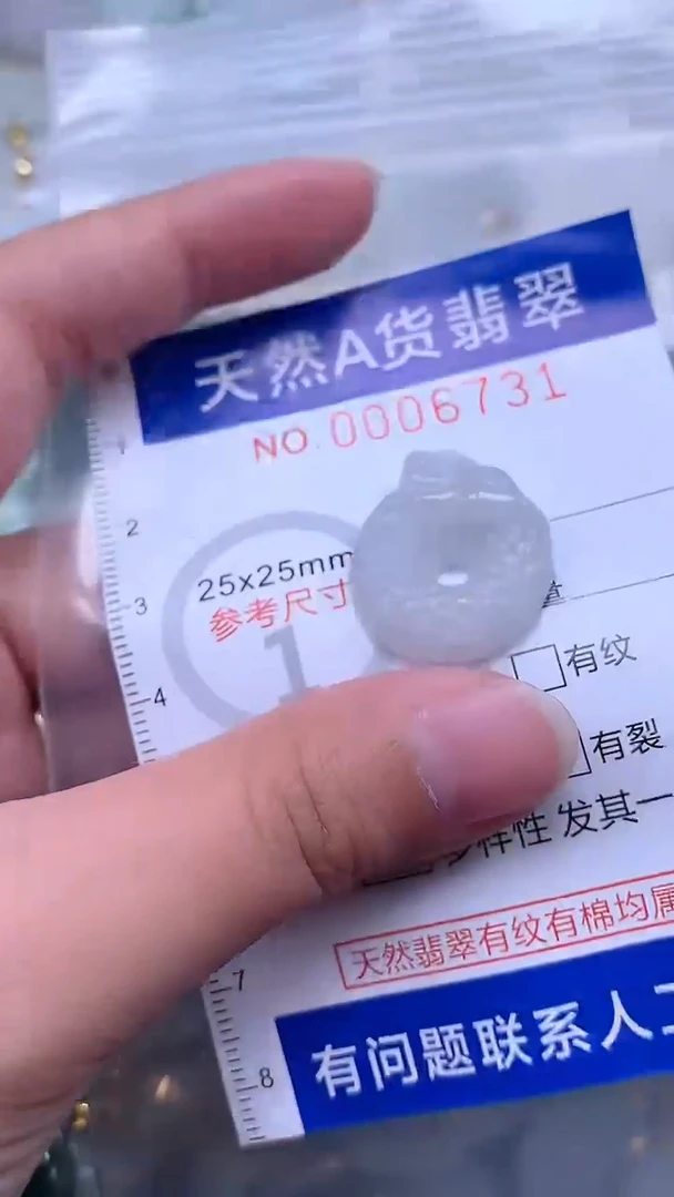 翡翠未镶嵌吊坠(不含链)1