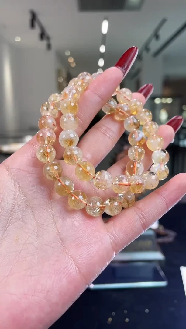 未镶嵌手串水晶蜂蜜奶盖黄塔晶手串多样性发其一
