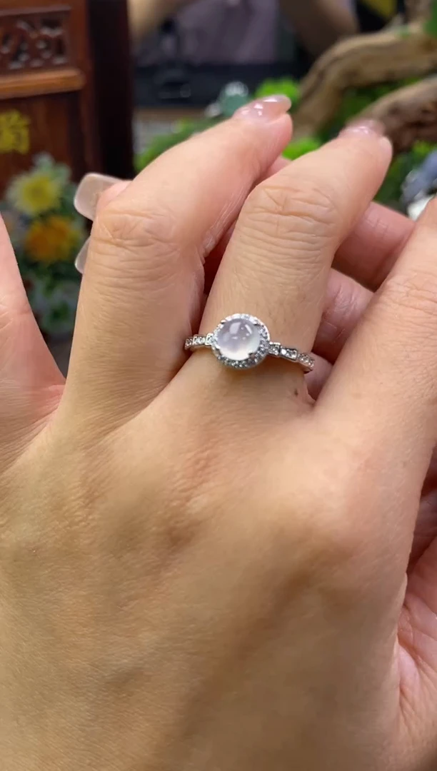 颈饰银S925镶嵌翡翠净货16032