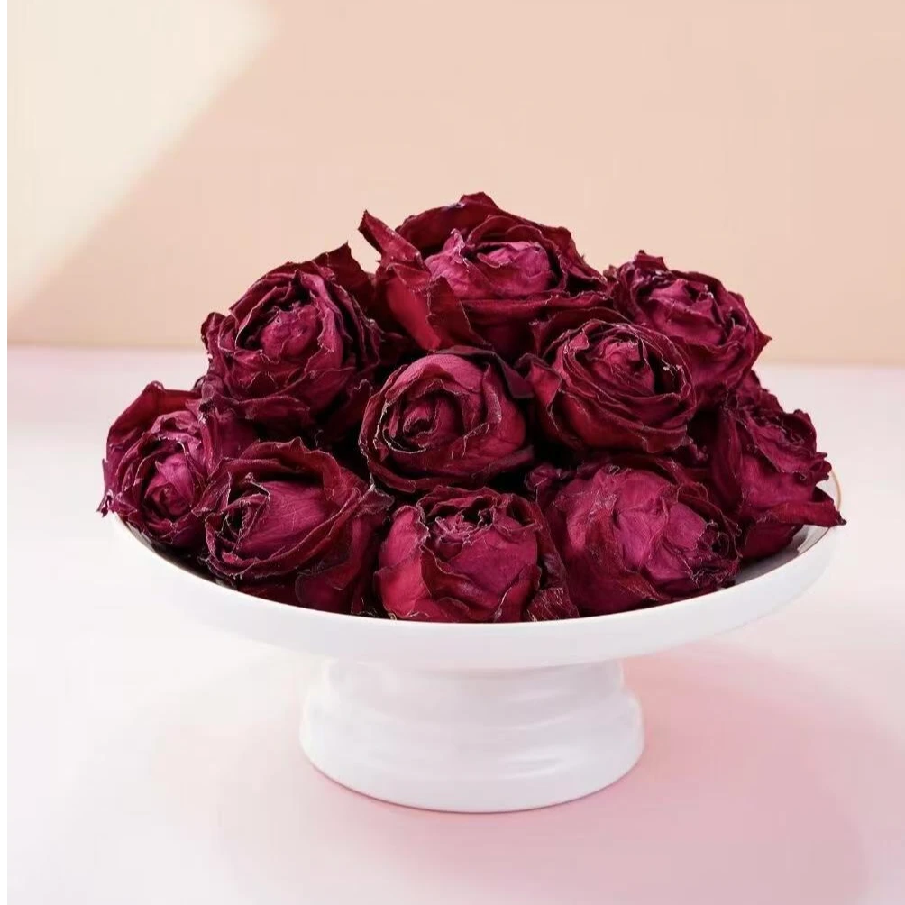 云南特产墨红玫瑰花茶食用玫瑰花