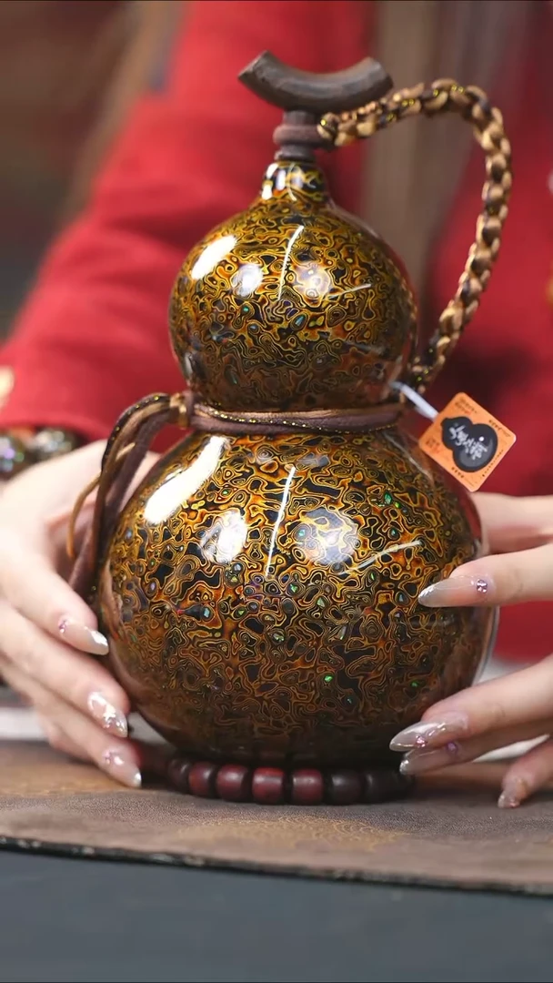 【闪购商品】WK139漆艺酒葫芦不包手串及旋转底座