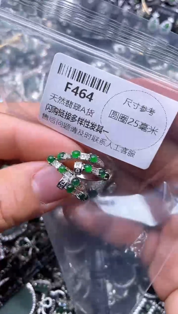 【闪购商品】翡翠颈饰未镶嵌F464戒指 多样性发其一