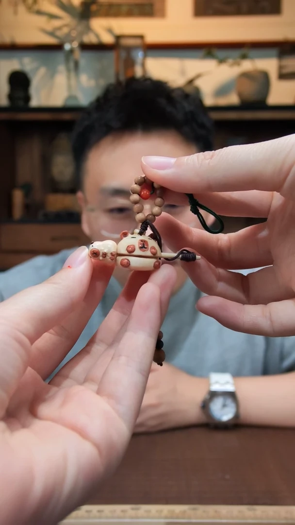 木木鱼造型挂件EH