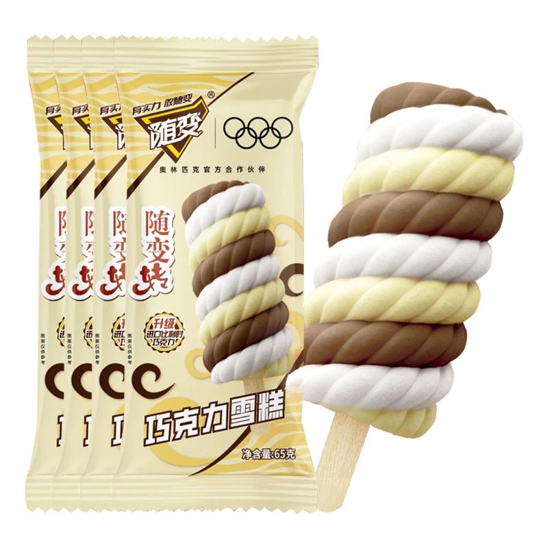 蒙牛随变转巧克力雪糕260g（65g*4支）