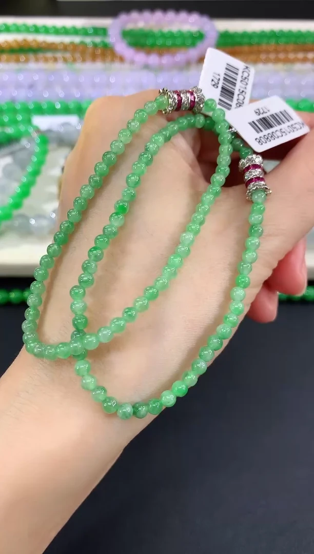 未镶嵌手串翡翠28|680多样性发其一