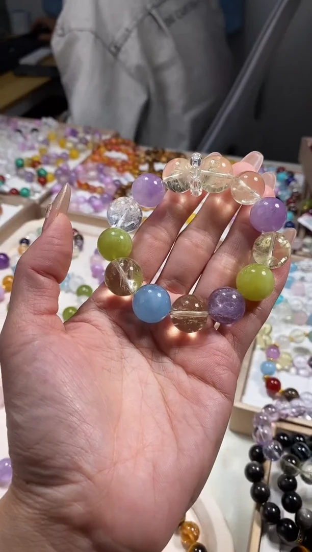 未镶嵌手串水晶P****sH67多宝手串