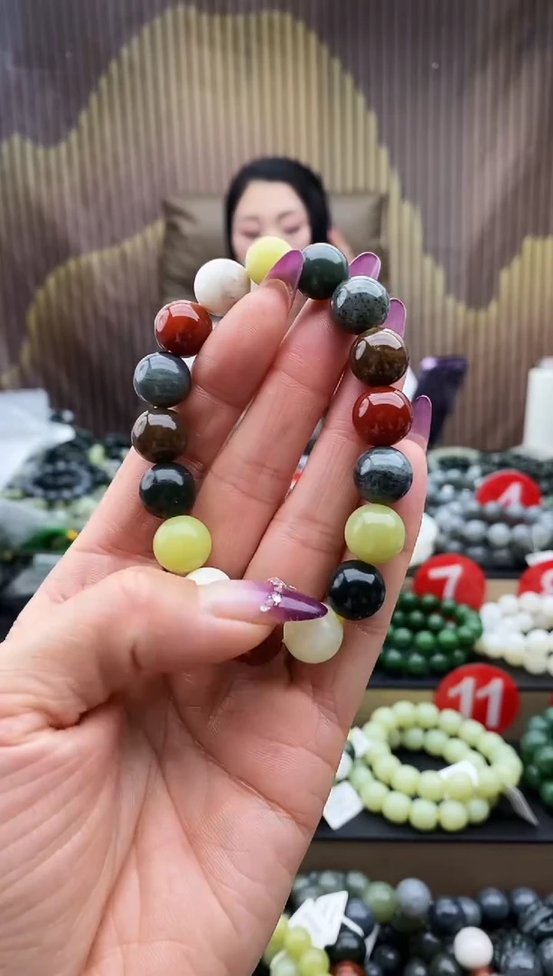 未镶嵌手串和田玉多宝全家福12