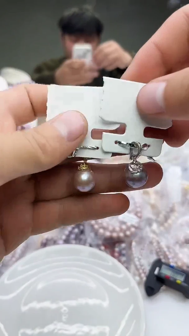 未镶嵌吊坠淡水珍珠紫色系吊坠