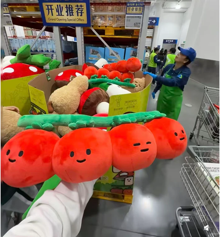 【可爱装饰大番茄抱枕】可爱沙发摆件西红柿靠枕毛绒玩偶