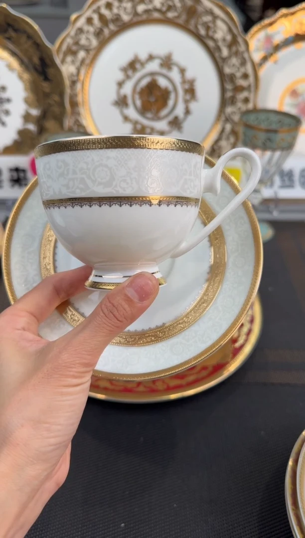 【闪购商品】瓷片200毫升杯碟福利款 微瑕