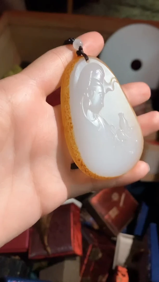 和田玉（子料）未镶嵌颈饰永玉阁精品专属摆件