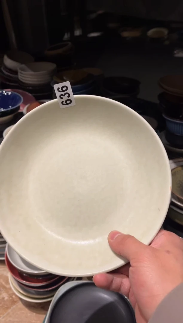 【闪购商品】瓷片636微瑕茶青菜盘1个