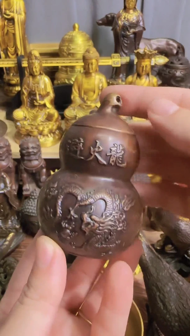 黄铜老黄古铜摆件装饰品