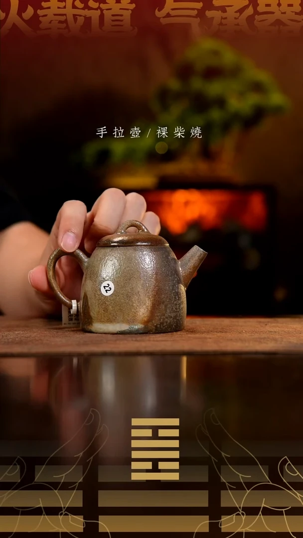 夸烧柴烧墨权壶22