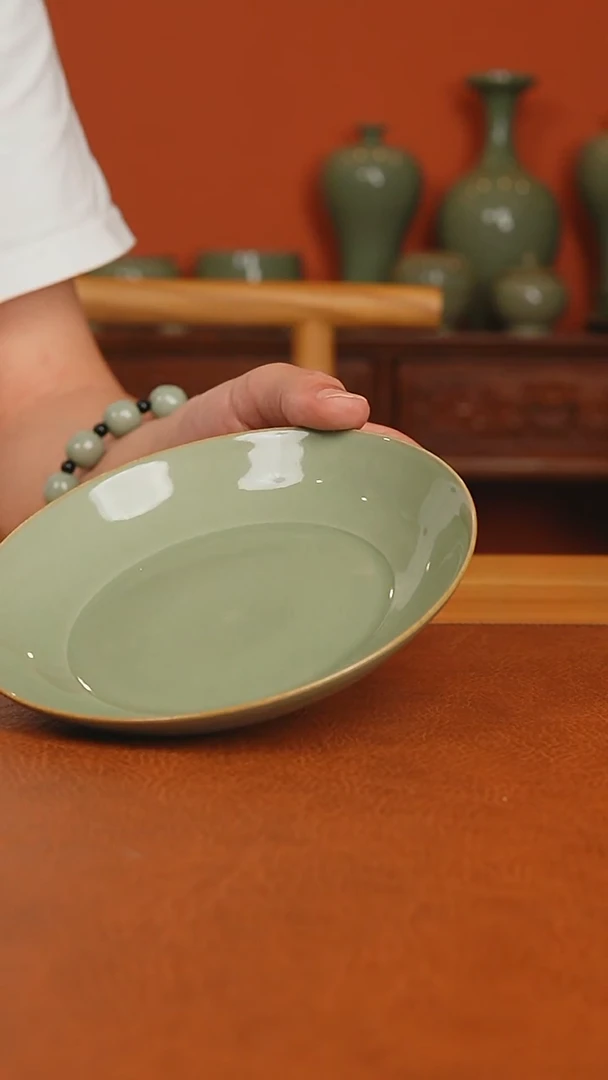 越窑秘色瓷平底盘全品