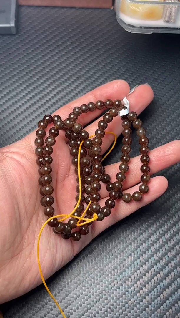 项链未镶嵌和田玉且末金山微色差卡6长链