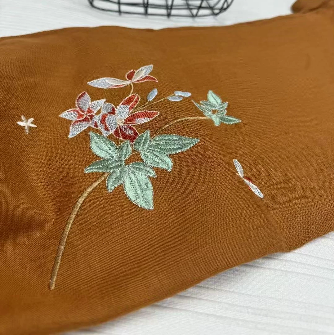 【宠粉】C878外贸尾单【100汉麻刺绣】枕套一对高端大气轻奢