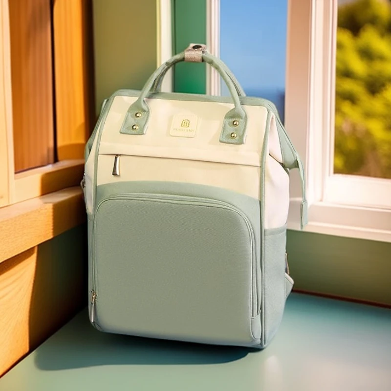 2025新款高颜值妈咪包大容量轻便母婴包外出便捷背包妈妈包双肩包