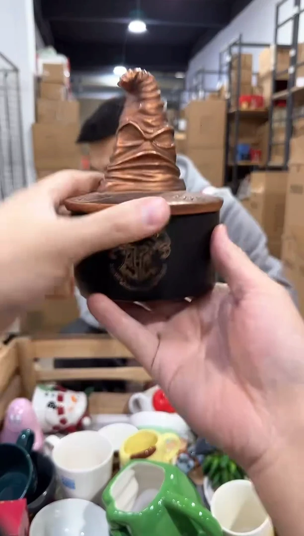 瓷片分院帽首饰盒