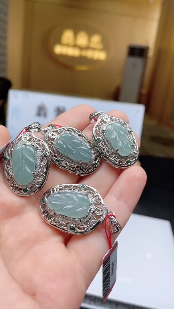 翡翠未镶嵌颈饰多样性发货（只发一件）x10