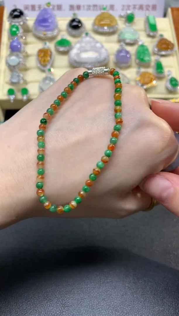 未镶嵌手串翡翠手串|250+30