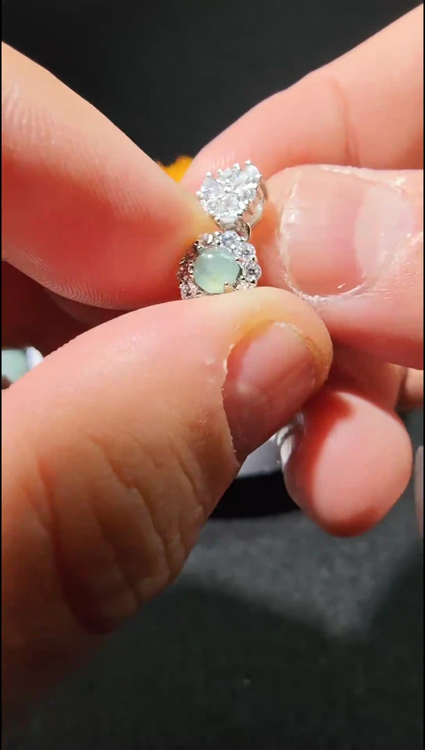 吊坠(不含链)未镶嵌翡翠耳钉59