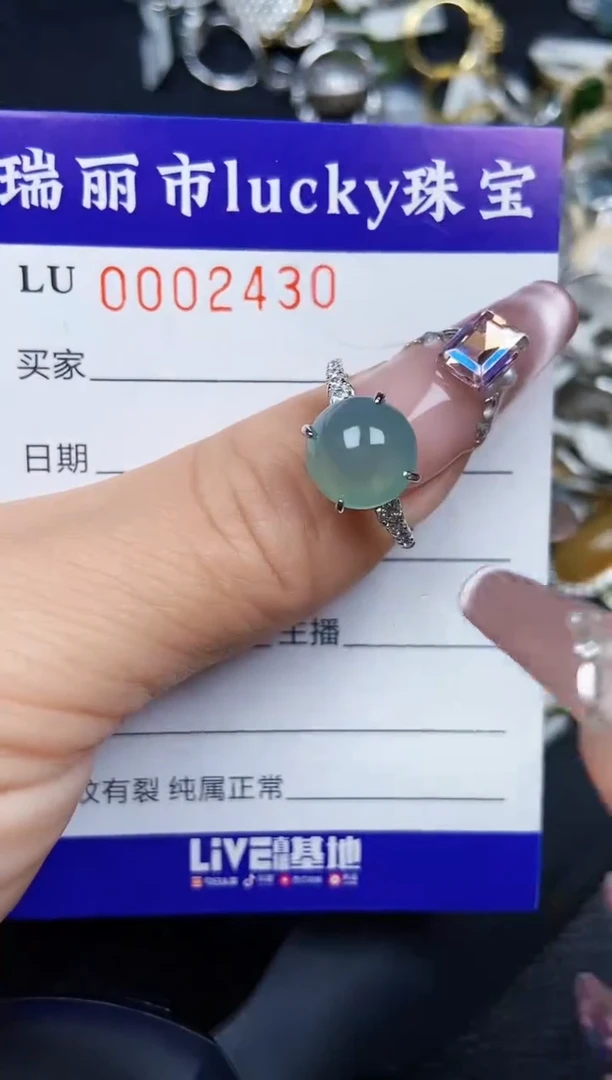 翡翠银S925镶嵌颈饰2430