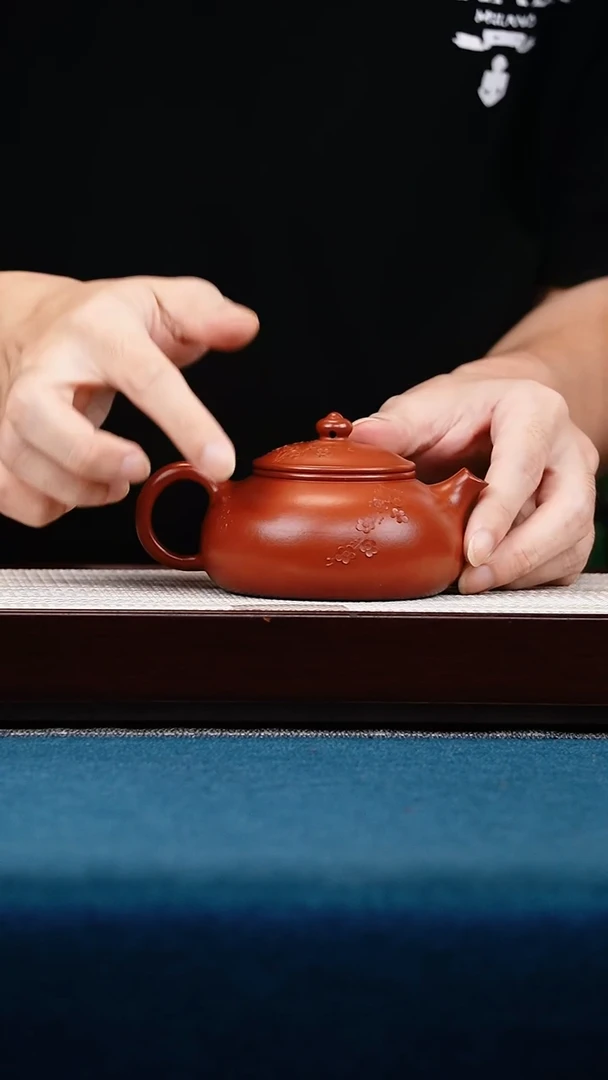 茶壶紫砂大红袍寒江