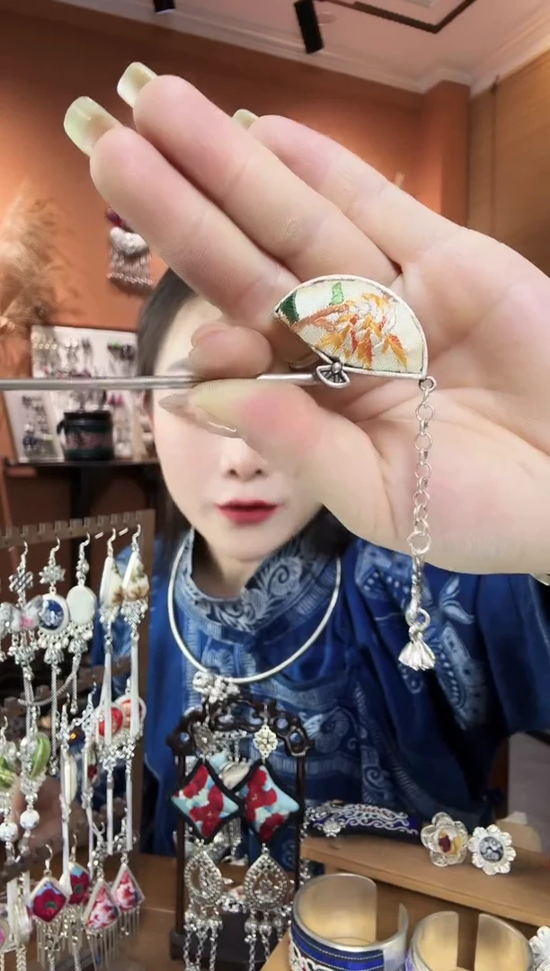 刺绣纯手工民族风发簪