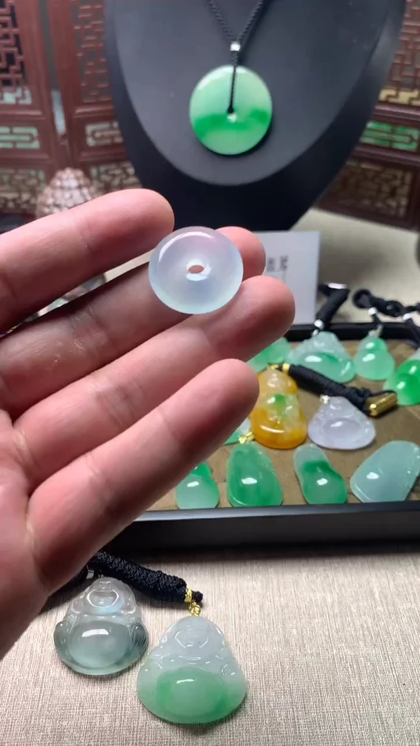 颈饰未镶嵌翡翠所见即所得，一图一物