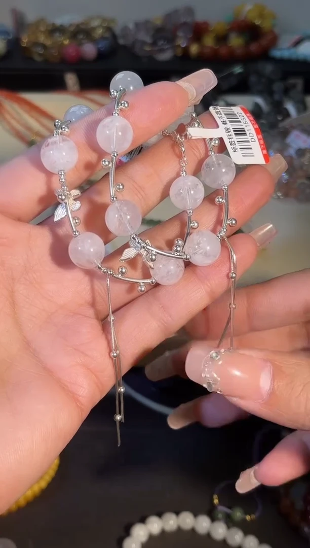 银S925镶嵌手链水晶p987多样性发货一件