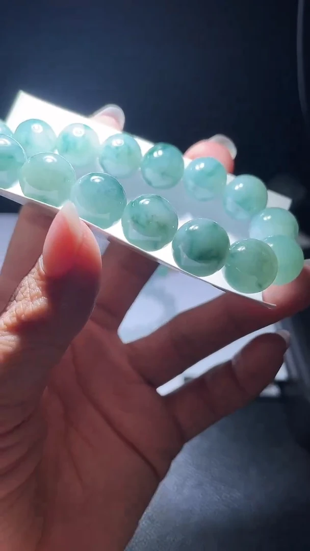 【闪购商品】定制翡翠未镶嵌天然翡翠A货手串