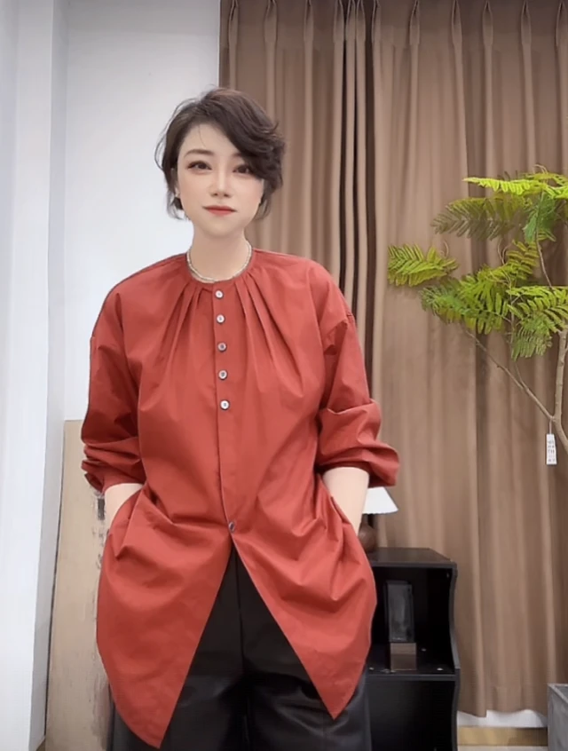 【U.M】揽月高支高密精纺棉圆领衬衫