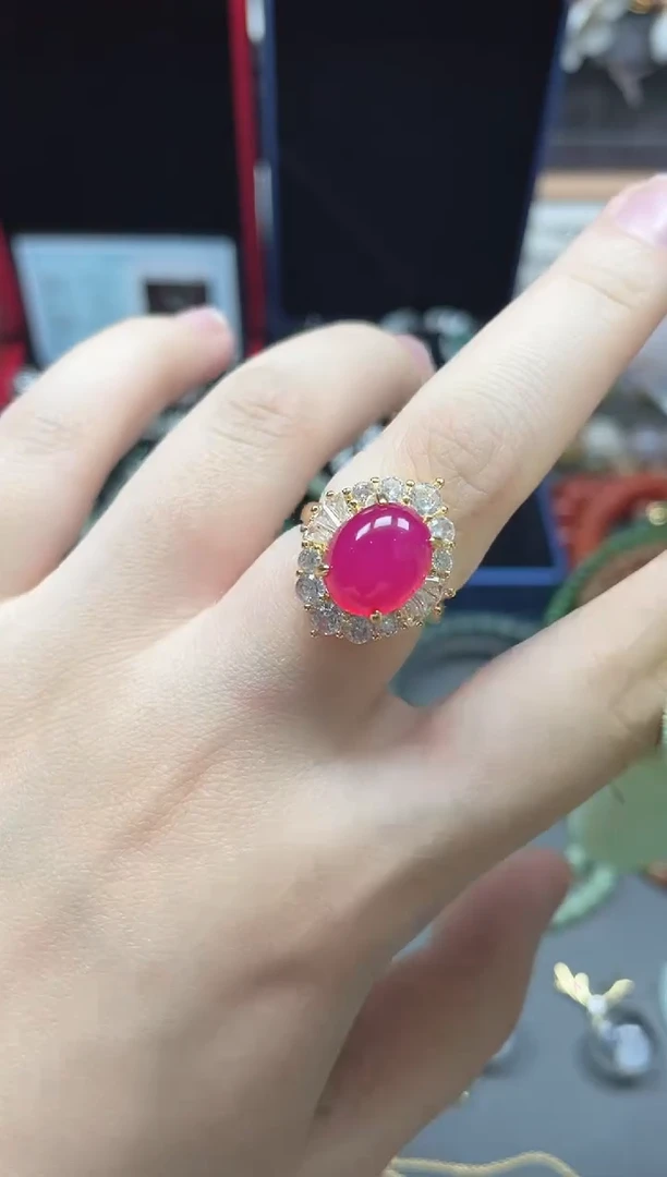 未镶嵌戒指玛瑙/玉髓多样性发货拍一发一