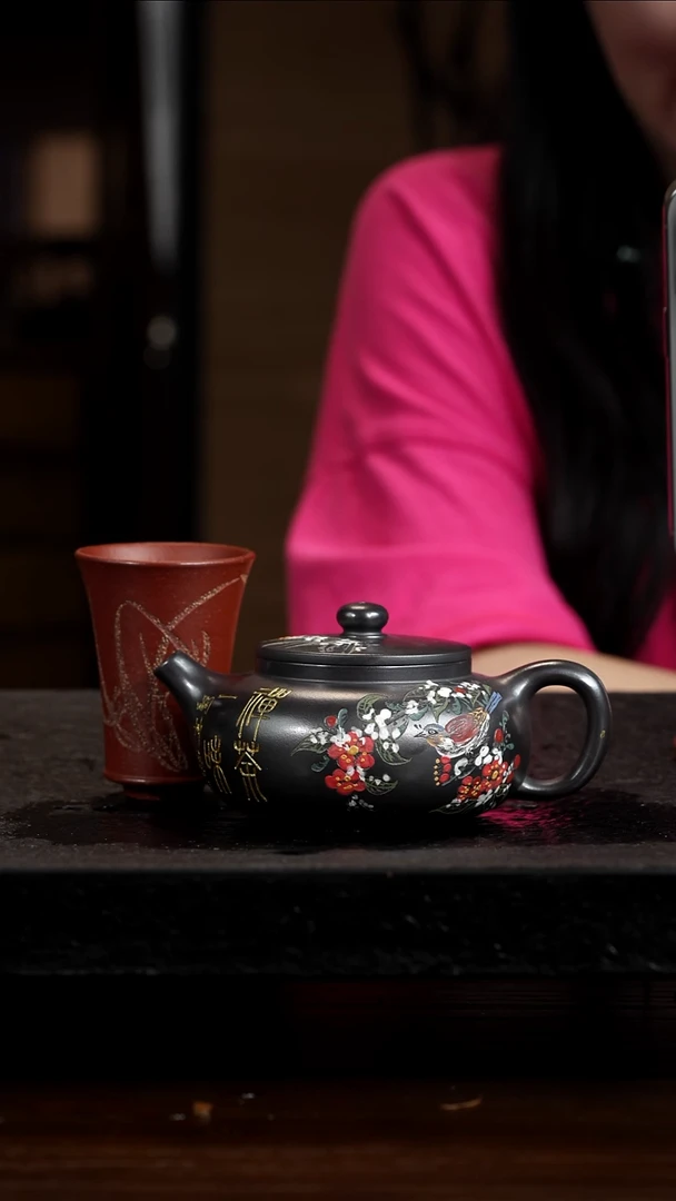 宜兴岁颐传砂原矿全手25+一个杯子