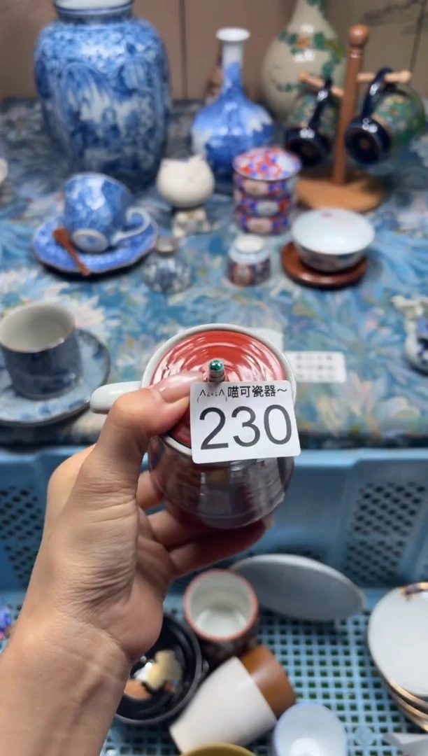 手工艺品钧瓷管*鸟230