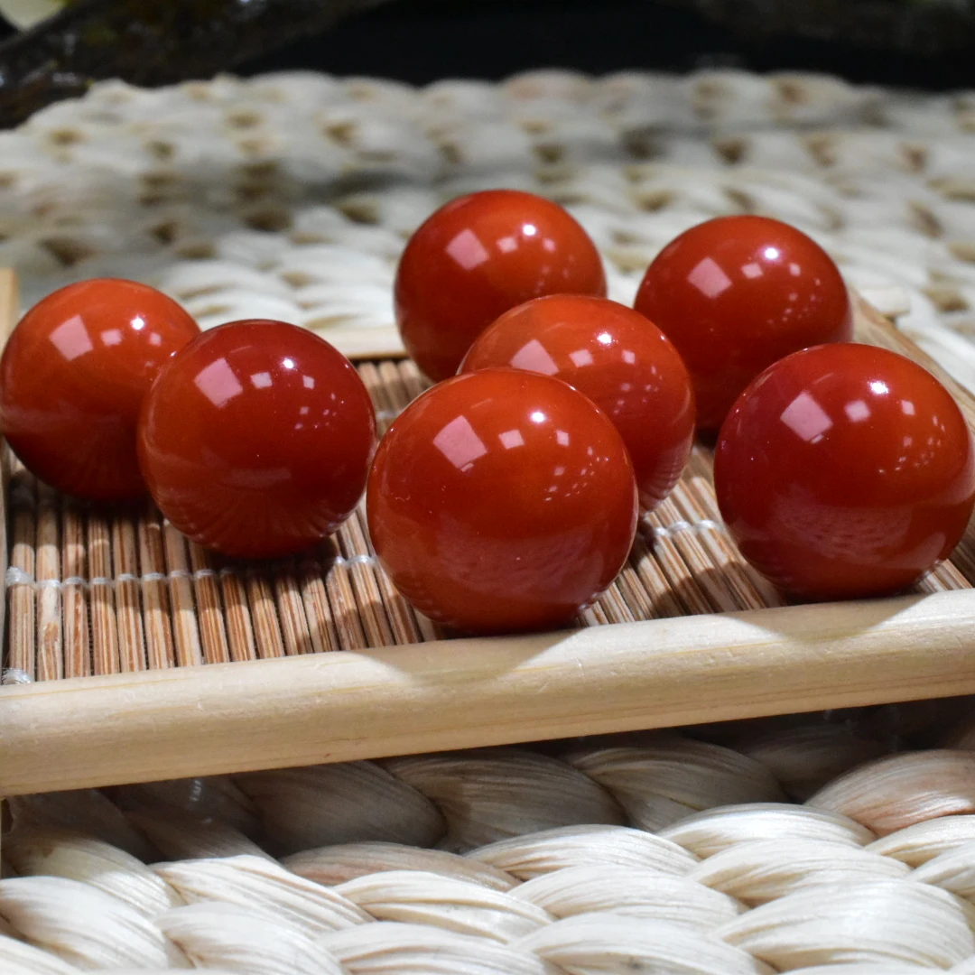 【一九珠宝】高品卡13mm南红瓦西锦红单珠-多样性发一颗  YJ2621