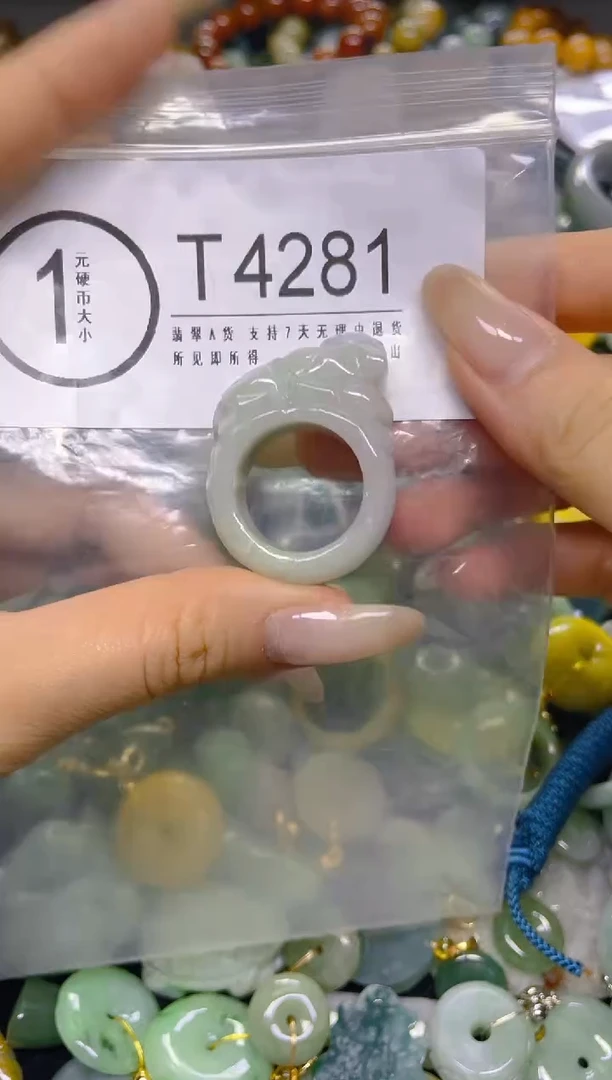 颈饰未镶嵌翡翠18.6MM/ T /翡翠A货，一件也是批发价