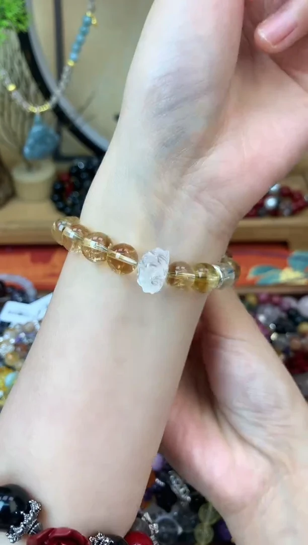 【闪购商品】黄晶手链未镶嵌213手串