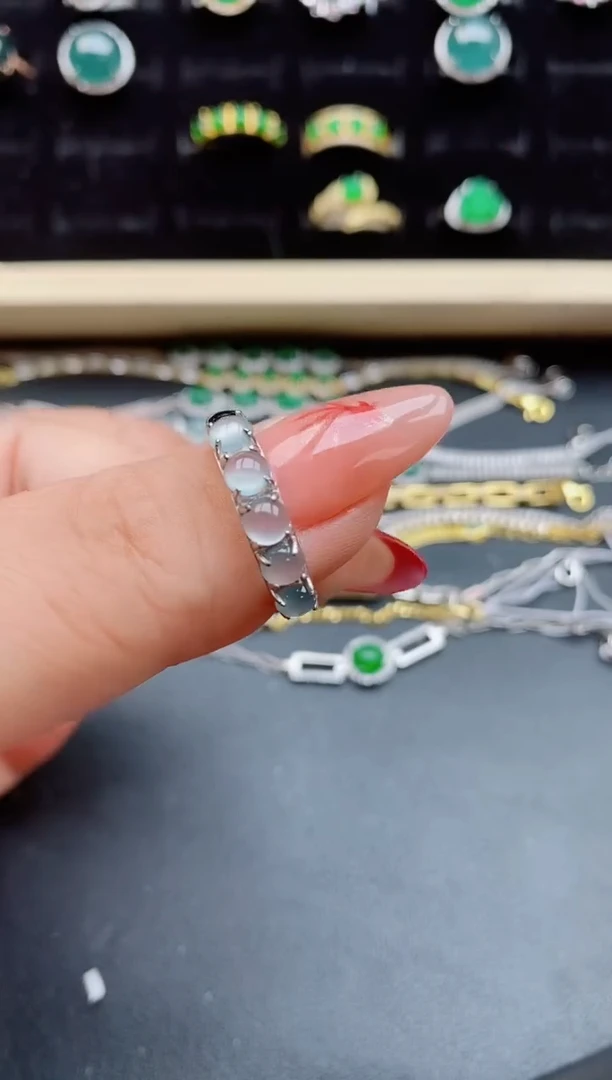 【闪购商品】翡翠戒指银S925镶嵌5080550