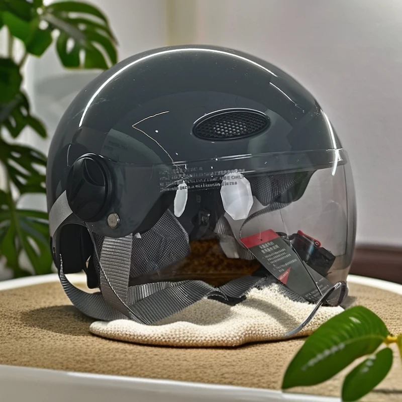 388儿童款灰色电动车瑕疵四季款头盔