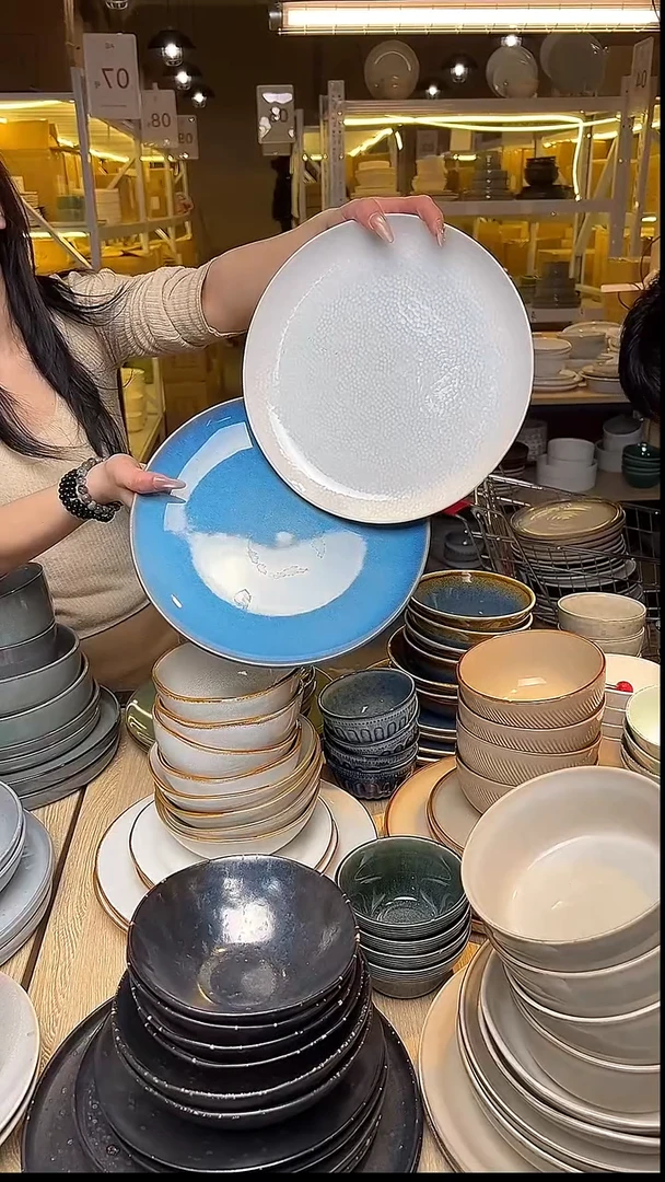 瓷67外贸尾货窑变釉下彩默外微瑕