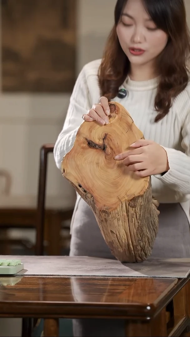 柏木（崖柏）崖柏陈华黑油料木墩