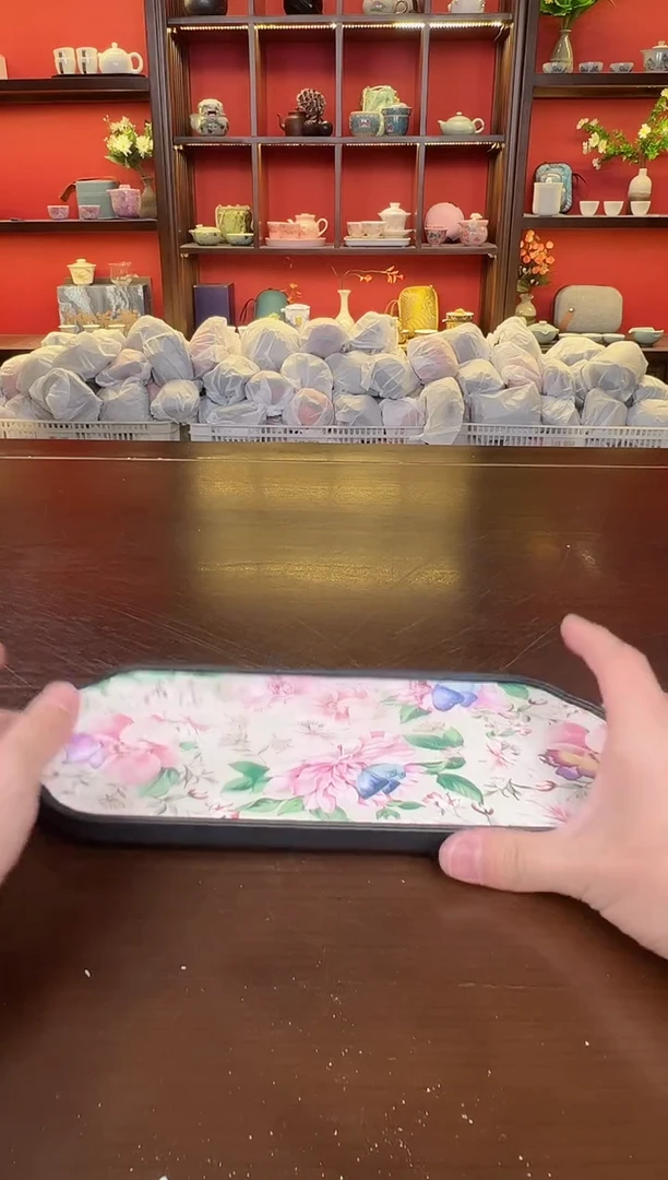 【闪购商品】粉海棠花茶盘11111111111111