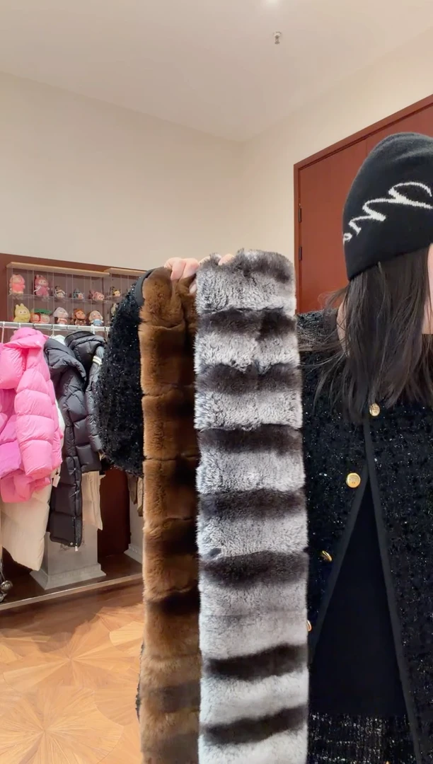 兔绒獭兔毛领颜色备注